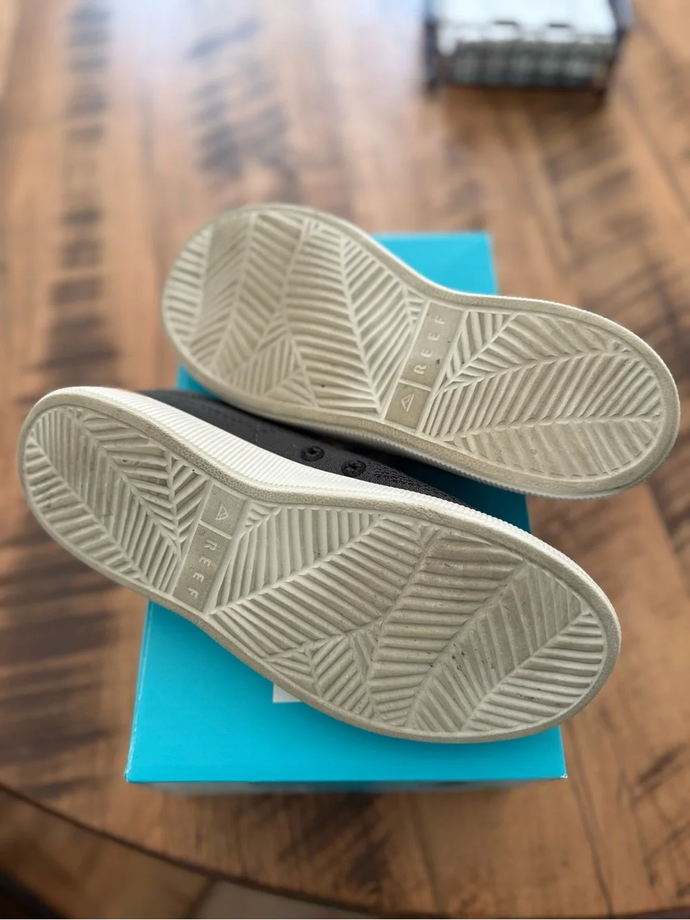Reef Women's Charcoal Knit Sneakers with White Laces - Picture 4 of 6